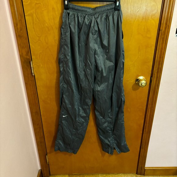 Nike Lined Jogging Pants Gray with Zipper‎ Legs - Picture 7 of 13